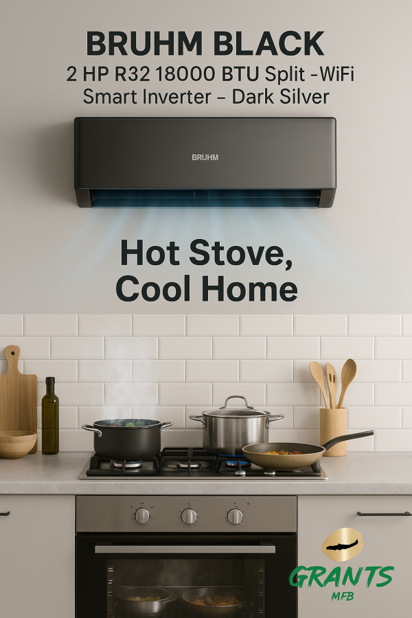 BRUHM BLACK INVERTER AC WITH KIT