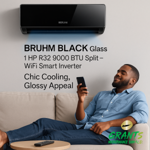 BRUHM BLACK INVERTER AC WITH KIT