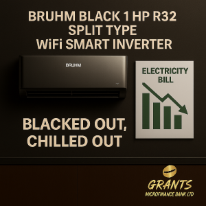 BRUHM BLACK INVERTER AC WITH KIT