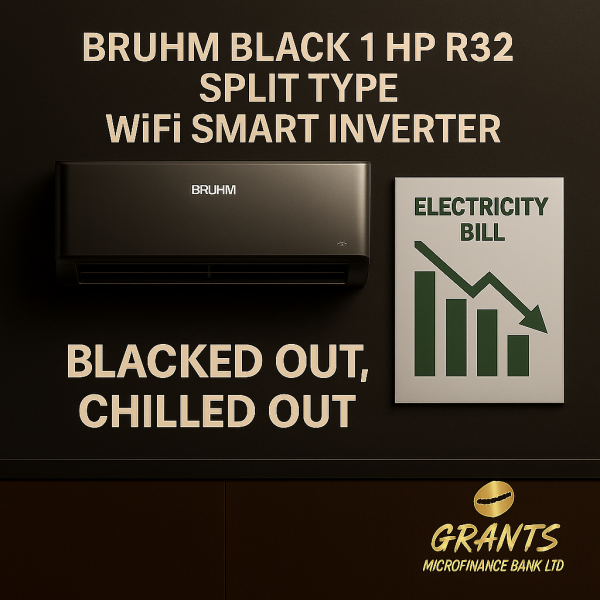 BRUHM BLACK INVERTER AC WITH KIT