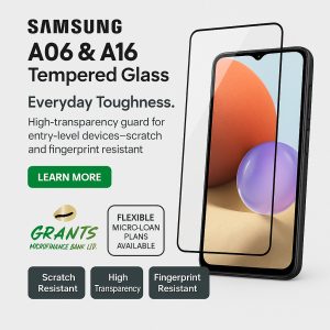 A06 & A16 Tempered glass
