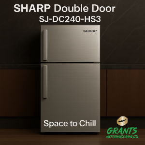 SHARP DOUBLE DOOR